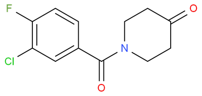 1-(3-Chloro-4-fluorobenzoyl)piperidin-4-one CAS 223632-64-2