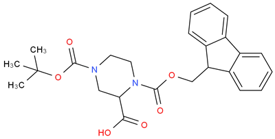 1-(((9H-Fluoren-9-yl)methoxy)carbonyl)-4-(tert-butoxycarbonyl)piperazine-2-carboxylic Acid CAS 183742-23-6