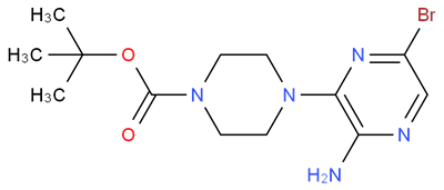 1-Boc-4-(3-Amino-6-bromopyrazin-2-yl)piperazine CAS 479685-13-7