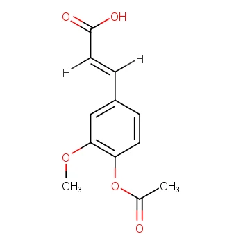 3-(4-Acetoxy-3-methoxyphenyl)acrylic Acid Cas 2596-47-6