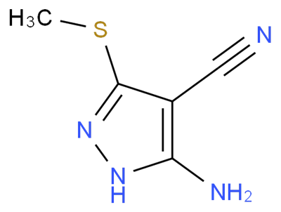 3-Amino-5-(methylthio)-1H-pyrazole-4-carbonitrile CAS 72760-85-1