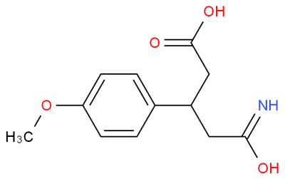 5-Amino-3-(4-methoxyphenyl)-5-oxopentanoic Acid CAS 92410-39-4
