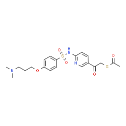 S-(2-(6-(4-(3-(Dimethylamino)propoxy)phenylsulfonamido)pyridin-3-yl)-2-oxoethyl) Ethanethioate CAS 940943-37-3